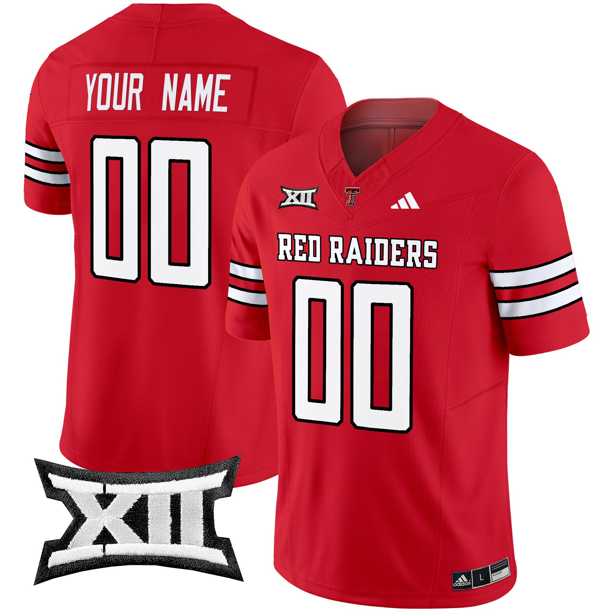 Men Texas Tech Red Raiders Red 2024 Vapor Limited Custom NCAA Jersey style 1->customized ncaa jersey->Custom Jersey
